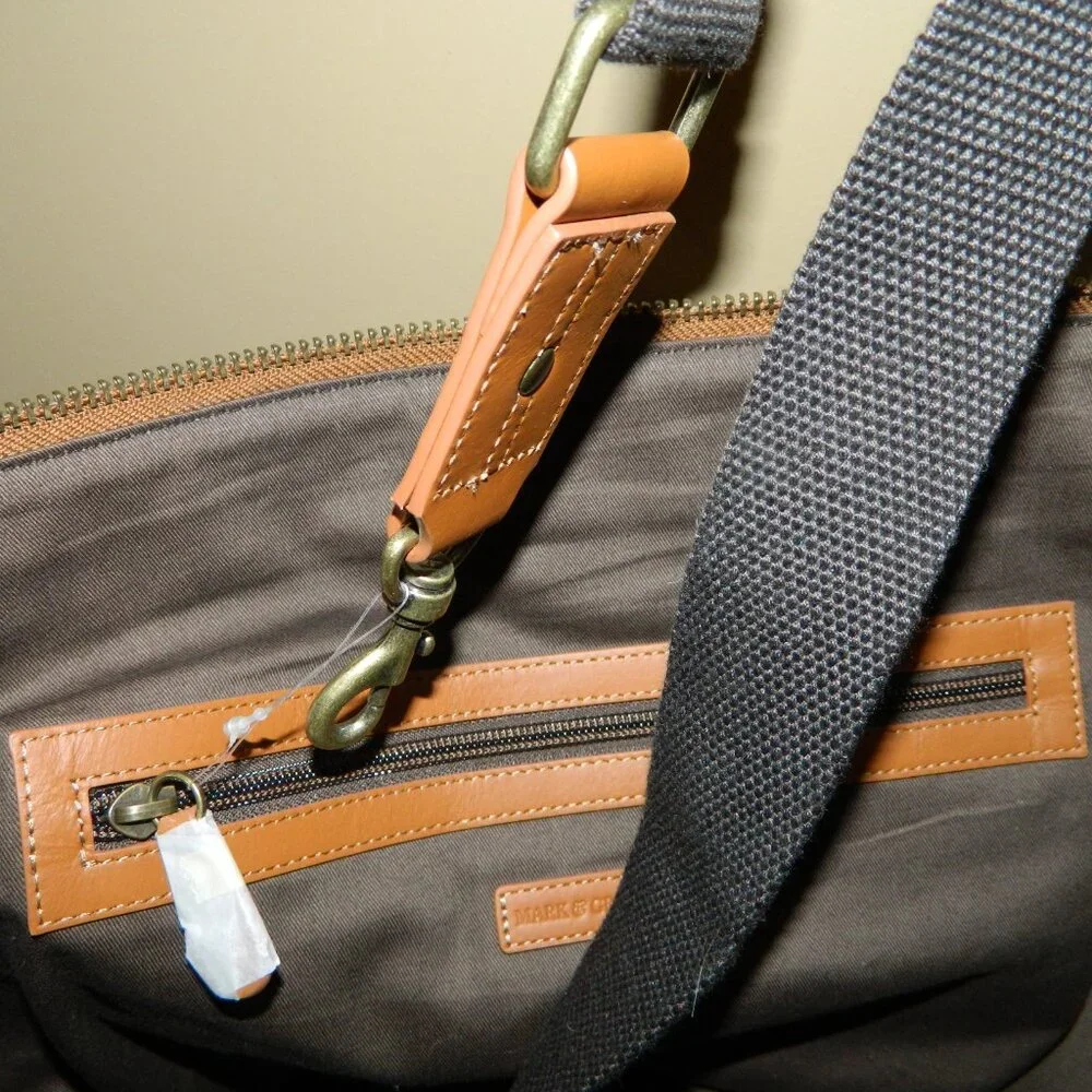 Mark & Graham Beckett Waxed & Leather Weekender Travel Bag